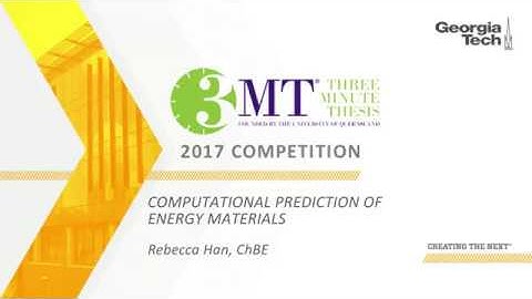 Computational Prediction of Energy Materials by Rebecca Han