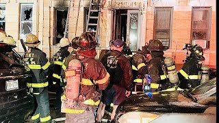 FDNY BOX 4047 - FDNY BATTLING A 4TH ALARM FIRE IN A MULTIPLE DWELLING ON GATES AVENUE IN QUEENS, NYC