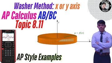 AP Calculus AB/BC | Topic 8.11 | Mastering the Washer Method | Revolving Around the x- or y-Axis