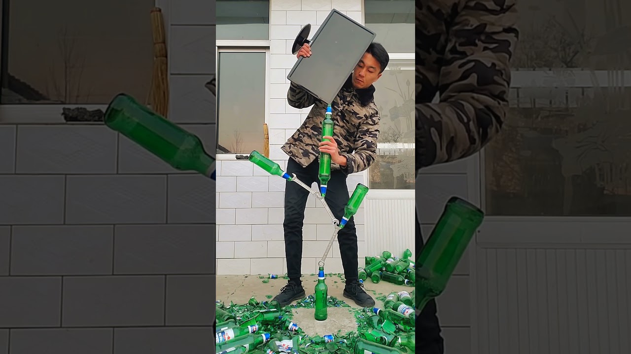 One Mistake and Everything Shatters 😱 | Insane Bottle Balance Challenge 