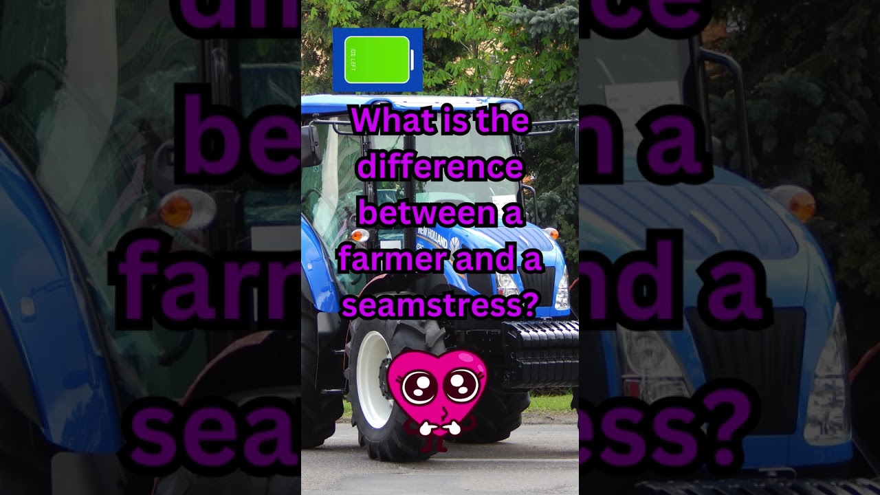 What is the difference between a farmer and a seamstress? #riddles