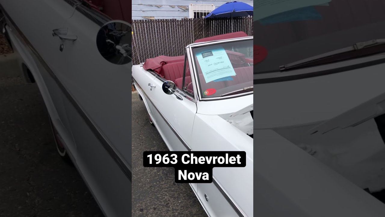 1963 Chevrolet Nova with in line 6 cylinder.