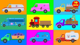 Wheels, Choo Choo &amp; Cars! Best Kids Songs Ever! | Vroom Vroom! Preschool Transport Hits Collection!