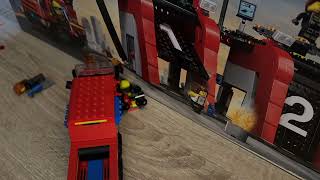 Lego city set 60414 fire station with fire truck sped build #Legocity #capcut #legofan #firestation
