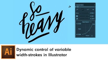 Dynamic control of variable width-strokes in Illustrator | DynamicSketch