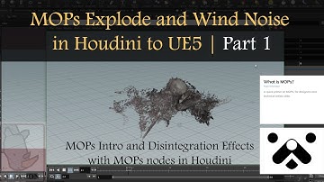 [ 후디니 | 중급 ] MOPs Explode and Wind Noise in Houdini to UE5 | Part 1
