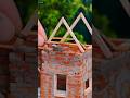 Building A Beautiful Miniature Brick House From Scratch! 🏠✨ #shorts