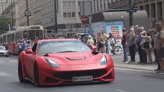 Novitec NLargo Ferrari F12 Terrorizes Vienna! | CRAZY Acceleration Sound