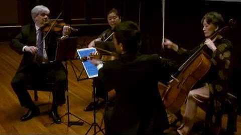 Borromeo String Quartet Plays Beethoven Op. 18, No. 1 at NEC