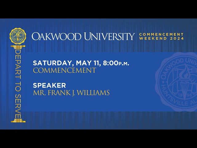 Oakwood University Graduation 2024 | Aeolians Mini-Concert, Vespers and Commencement class=