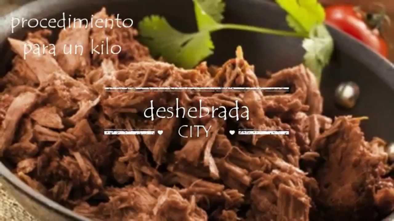 Como cocer carne para deshebrada en tiempo exacto - YouTube