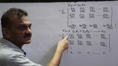 Jacobians-Examples of Jacobian Method (Lecture-2)