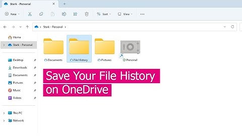 Backup & Restore your Files with File History on OneDrive