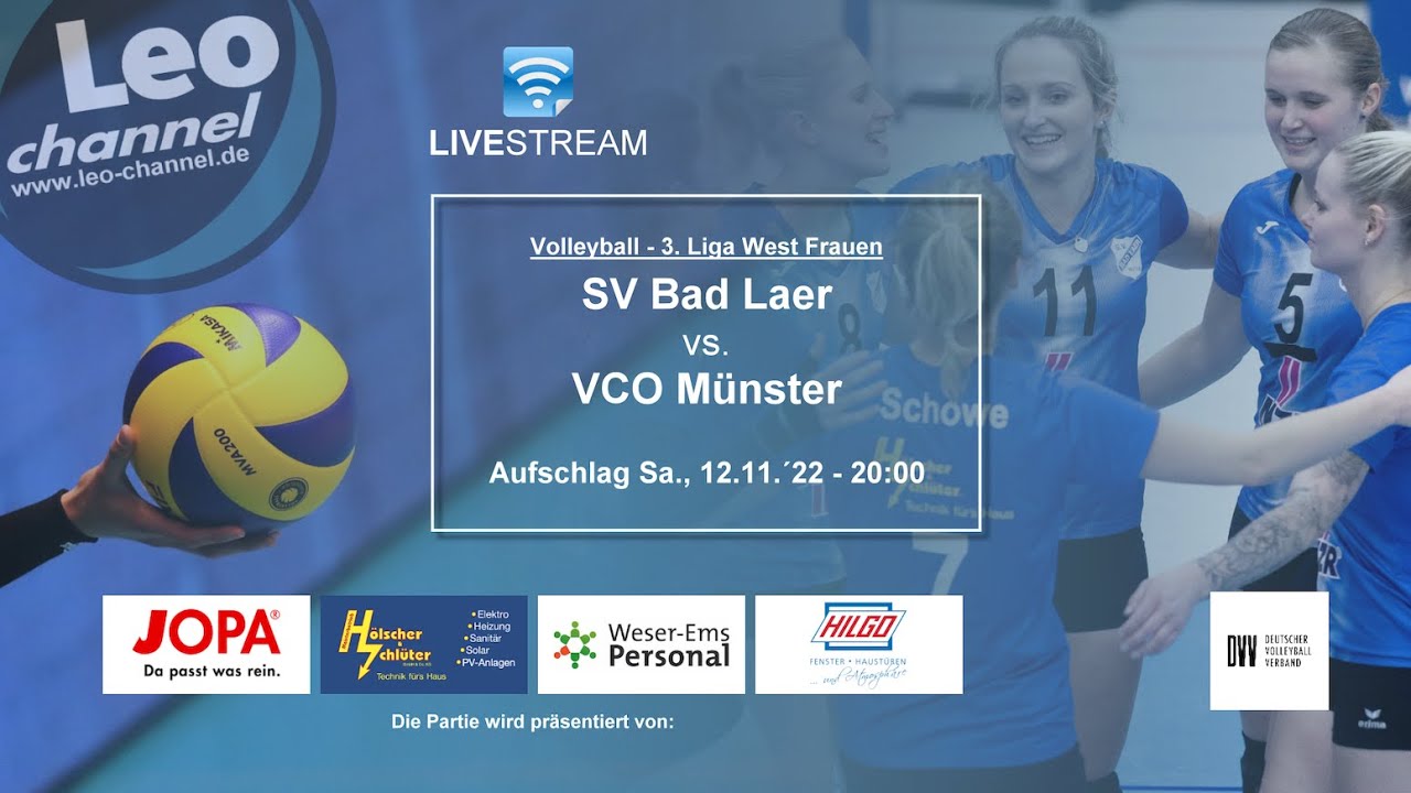 Volleyball Livestream SV Bad Laer vs