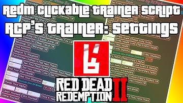 RedM Clickable Trainer: Settings Menu