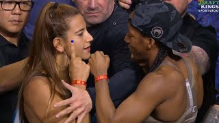 Ailin Perez vs. Joselyne Edwards - Weigh-in Face-Off - (UFC 302: Makhachev vs. Poirier) - /r/WMMA