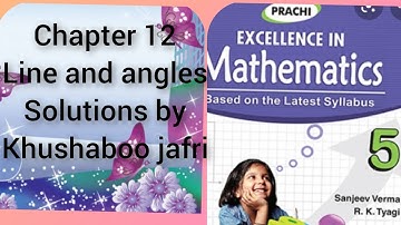 class 5th mathematics prachi publication chapter 12 lines and angles ex 12.3 solutions by khushabu