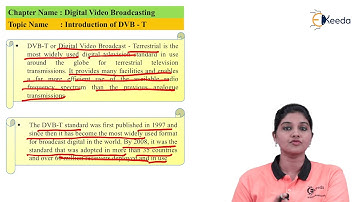 Introduction of DVB T | Digital Video Broadcasting | TV and Video Engineering