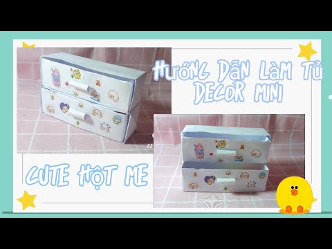 Video Hướng dẫn làm tủ 2 ngăn xinh xắn decor bàn học ???? |... - youtube