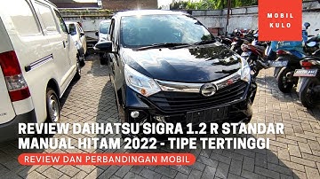 Review Daihatsu Sigra 1.2 Tipe R Manual MT Warna Hitam Terbaru 2022 - Tipe Tertinggi