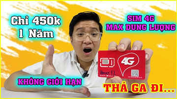 Chỉ 450k Dùng 4G Thả Ga. Max Dung Lượng Không Giới Hạn. Sim 4G Viettel Umax50N