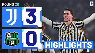 JUVENTUS-SASSUOLO 3-1 | HIGHLIGHTS | Vlahović incredible brace leads Juve to win | Serie A 2023/24