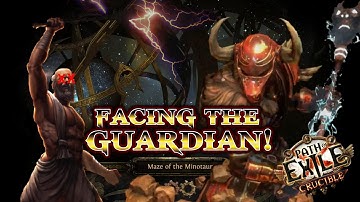 Facing the MAZE OF THE MINOTAUR for the First Time! Noob VS POE Endgame!