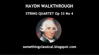 HAYDN - STRING QUARTET Op 33 No 4 (full analysis)