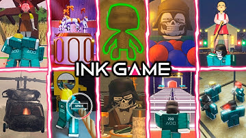 Ink Game - All 12 Games + All 3 Endings | Full Walkthrough | Roblox
