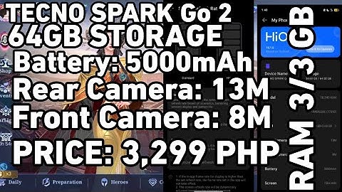 Tecno Spark Go 2 - Mobile Legends