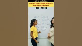 🤔How to convert Hindu Arabic Numbers into Roman Numerals ?? #shorts #Maths #numbersystem #shortsfeed