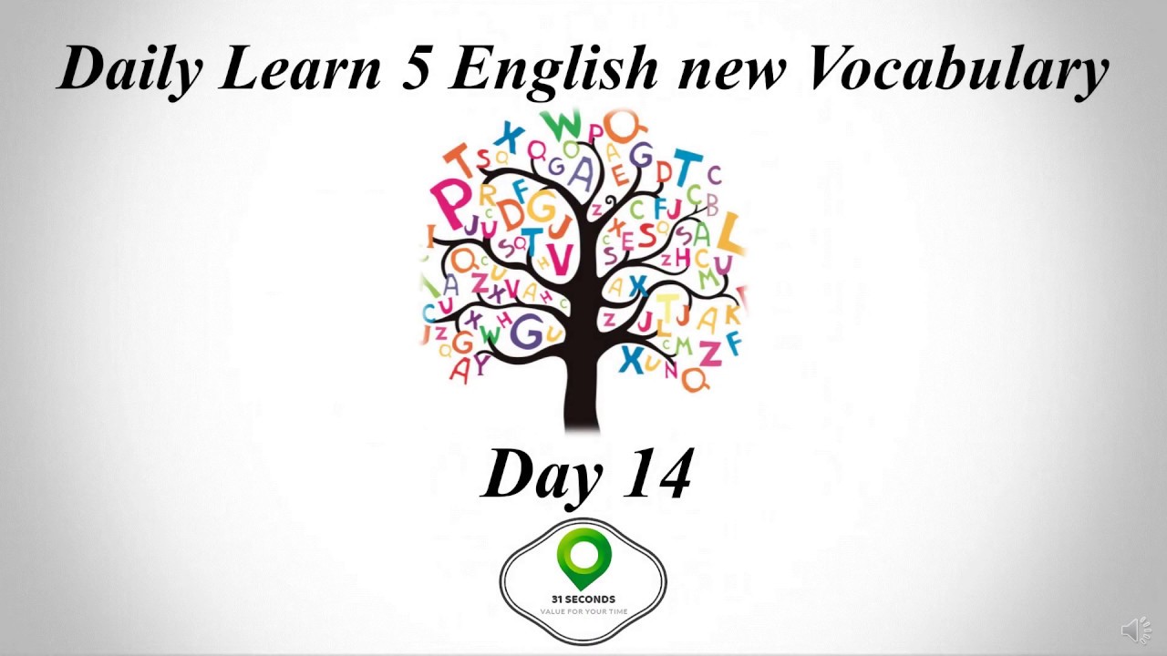 Day14: Daily Learn 5 English Vocabulary (Tamil Meaning) - YouTube