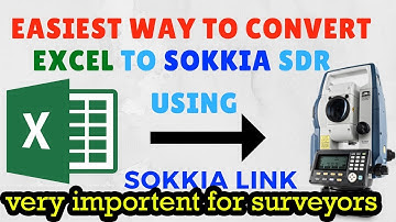 how to Convert Excel file to SDR file with Sokkia link |very easy way |#CivilSurveyEngineeringAP