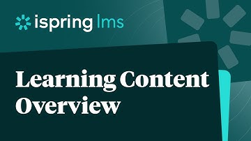 Learning Content Overview
