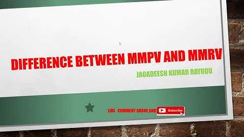Difference between MMPV and MMRV
