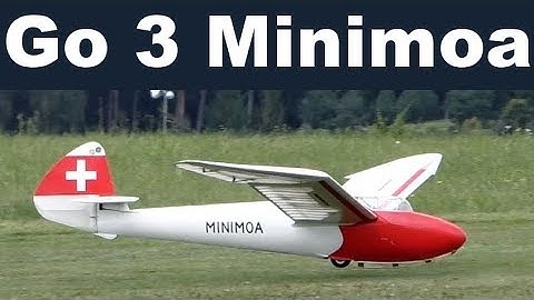 Go 3 Minimoa, giant scale RC glider, Nesvacily 2019