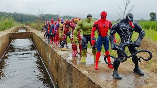 AVENGERS SUPERHERO STORY, TEAM HULK VS MARVEL'S SPIDER-MAN 2, CAPTAIN AMERICA VS IRON MAN VS VENOM