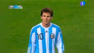 Lionel Messi vs Spain (Friendly) 2009-10