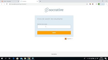 Ingreso de estudiante a Socrative 2020