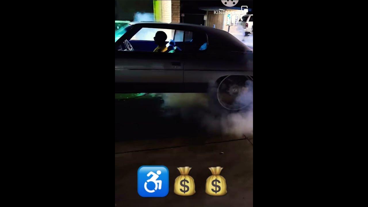 TurboLs hardtop donk cutting up at the carwash ♿️💰. #hardtop #donk #26s