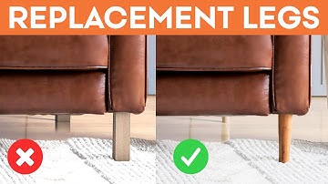 How to Upgrade Your IKEA With Replacement Legs | IKEA Karlstad Sofa Hack