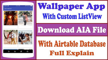 Wallpaper App With Custom ListView | With Airtable Database | in Kodular | Riyan Talks