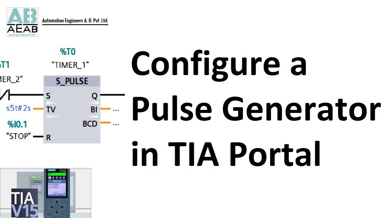 How to configure a Pulse Generator in TIA Portal PLC Programming