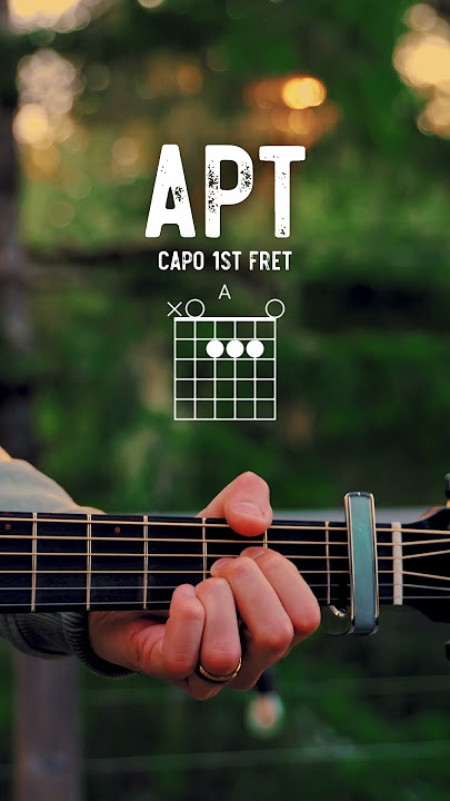 APT. ROSÉ Bruno Mars Guitar Tutorial // APT. Guitar Lesson