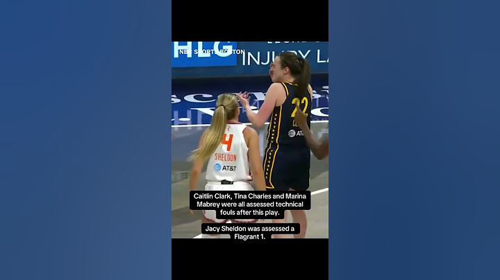 Caitlin Clark, Tina Charles and Marina Mabrey were all assessed technical fouls after this play