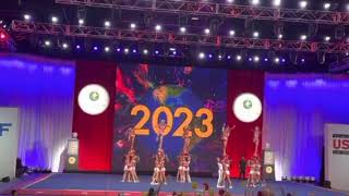 Cheer Savannah Ruby Coed Large Open Coed Finals! 6th place. 2023 Usasf world championships!