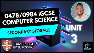 0478/0984 iGCSE Computer Science - Unit 3 Lesson 8: Secondary Storage Magnetic Optical & Solid State