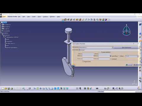 CATIA V5. point surface joint