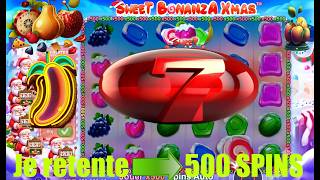 One Last Try with 500 Spins on SWEET BONANZA XMAS