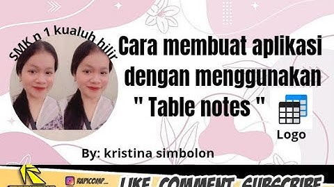 TUTORIAL LENGKAP CARA MEMBUAT APLIKASI ANDROID DARI APK TABLE NOTES BY.KRISTINA SIMBOLON TKJ LABURA